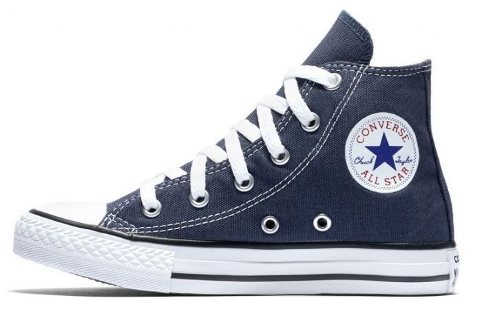 נעלי אולסטאר ילדים ילדות כחול גבוה Converse Navy