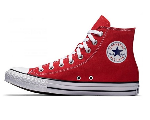 נעלי אולסטאר אדום גבוה נשים גברים | Converse red