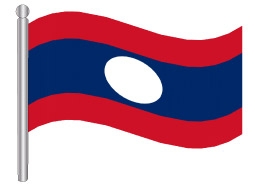 דגל לאוס - Laos flag