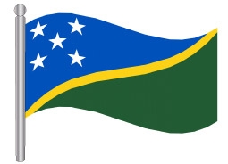 דגל איי שלמה - Soloman Islands flag