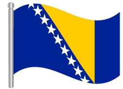 דגל בוסניה והרצגובינה -  bosnia and herzegovina flag
