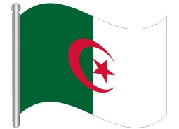 דגלון אלגיריה - Algeria flag 
