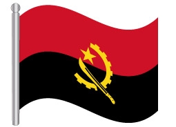 דגלון אנגולה - Angola flag