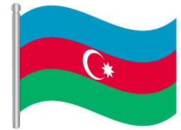 דגלון אזרבייגן - Azerbaijan flg