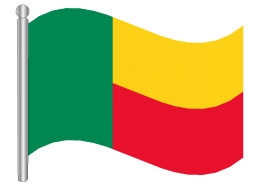 דגלון בנין - Benin flag