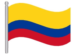 דגלון קולומביה - Colombia flag