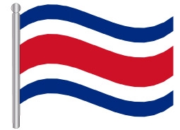 דגלון קוסטה ריקה - Costa Rica flag