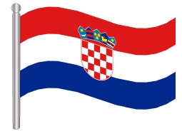 דגלון קרואטיה - Croatia flag