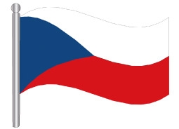 דגלון צכיה - Czech Republic flag