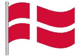 דגלון דנמרק - Denmark flag