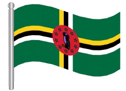 דגלון דומיניקה - Dominica flag
