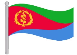 דגלון אריתריאה - Eritrea flag