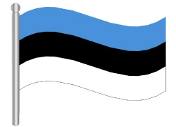 דגלון אסטוניה - Estonia flag