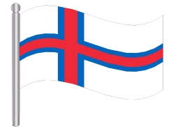 דגלון איי פארו - Faroe Islands flag
