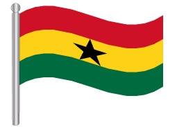 דגלון גאנה - Ghana flag