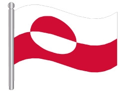 דגלון גרינלנד - Greenland flag