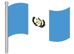 דגלון גואטמלה - Guatemala flag 