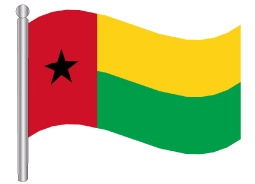 דגלון גינאה ביסאו - Guinea Gissau flag
