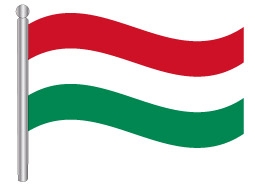 דגלון הונגריה - Hungary flag