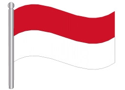 דגלון אינדונזיה - Indonesia flag