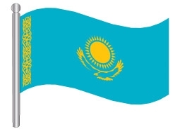 דגלון קזחסטן - Kazakhstan flag
