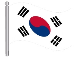 דגלון קוריאה הדרומית - South Korea flag