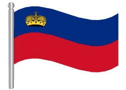 דגלון ליכטנשטיין - Lichtenstein flag