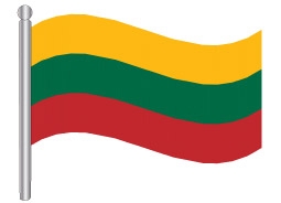 דגלון ליטא - Lithuania flag