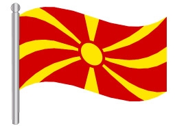 דגלון מקדוניה - Macedonia flag