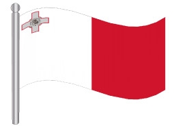 דגלון מלטה - Malta flag