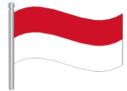 דגלון מונקו - Monaco flag