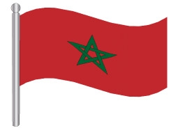 דגלון מרוקו - Morocco flag