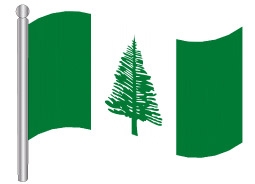 דגלון איי נוםולק - Nofolk Island flag