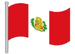 דגלון פרו - Peru flag