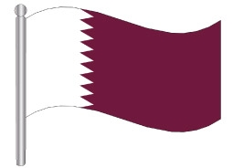 דגלון קטאר - Qatar flag
