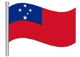 דגלון סמואה - Samoa flag
