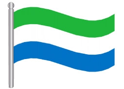 דגלון סיירה לאונה - Sierra Leone flag