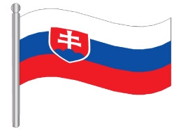 דגלון סלובקיה - Slovakia flag