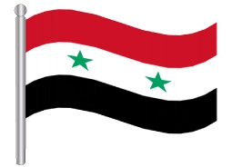 דגלון סוריה - Syria flag