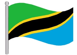 דגלון טנזניה - Tanzania flag
