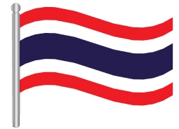 דגלון תאילנד - Tahiland flag
