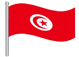 דגלון טוניסיה - Tunisia flag