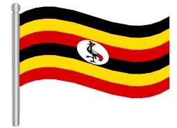דגלון אוגנדה - Uganda flag