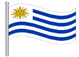 דגלון אורוגוואי - Uruguay flag