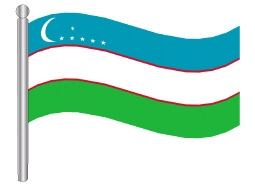 דגלון אוזבקיסטאן - Uzbekistan flag