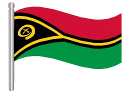דגלון ואנואטו - Vanuatu flag