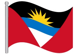 דגל אנטיגואה וברבודה - Antigua and Barbuda flag