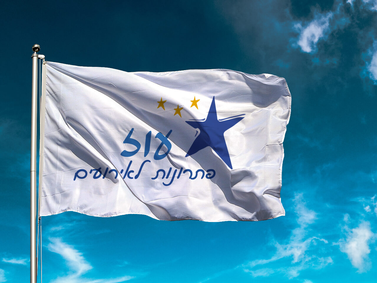 דגל לוגו בהתאמה אישית 80*60